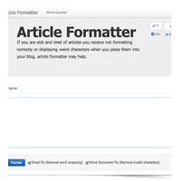 Article Formatter
