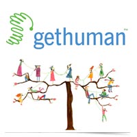 Image of Get Human logo above human phone tree.