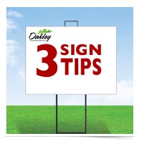 Image of sign tips