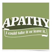 Image of Apathy Saying