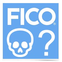 FICO logo with skull