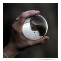Looking into a crystal ball.