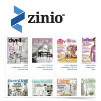 Zinio for digital magazines.