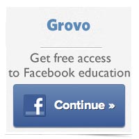 Learn how touse Facebook pages on Grovo.com