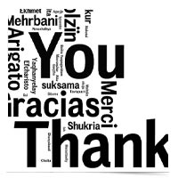 Thank you in different languages.