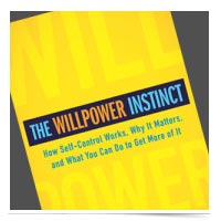 The Willpower Instinct book cover.
