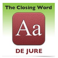 Image of Closing Word Icon