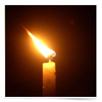 Image of candle flame.