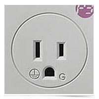 Image of surprised power socket.