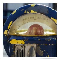 Expired parking meter