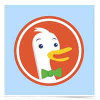 DuckDuckGo logo.