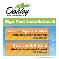 Oakley Signs & Graphics Sign Installation Services